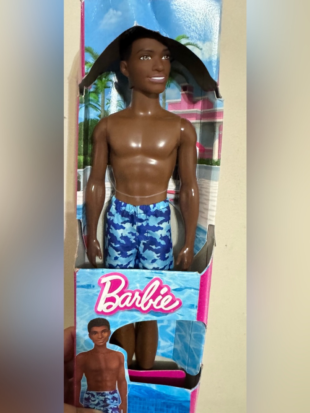 Barbie Black Ken Doll With Swim Shorts